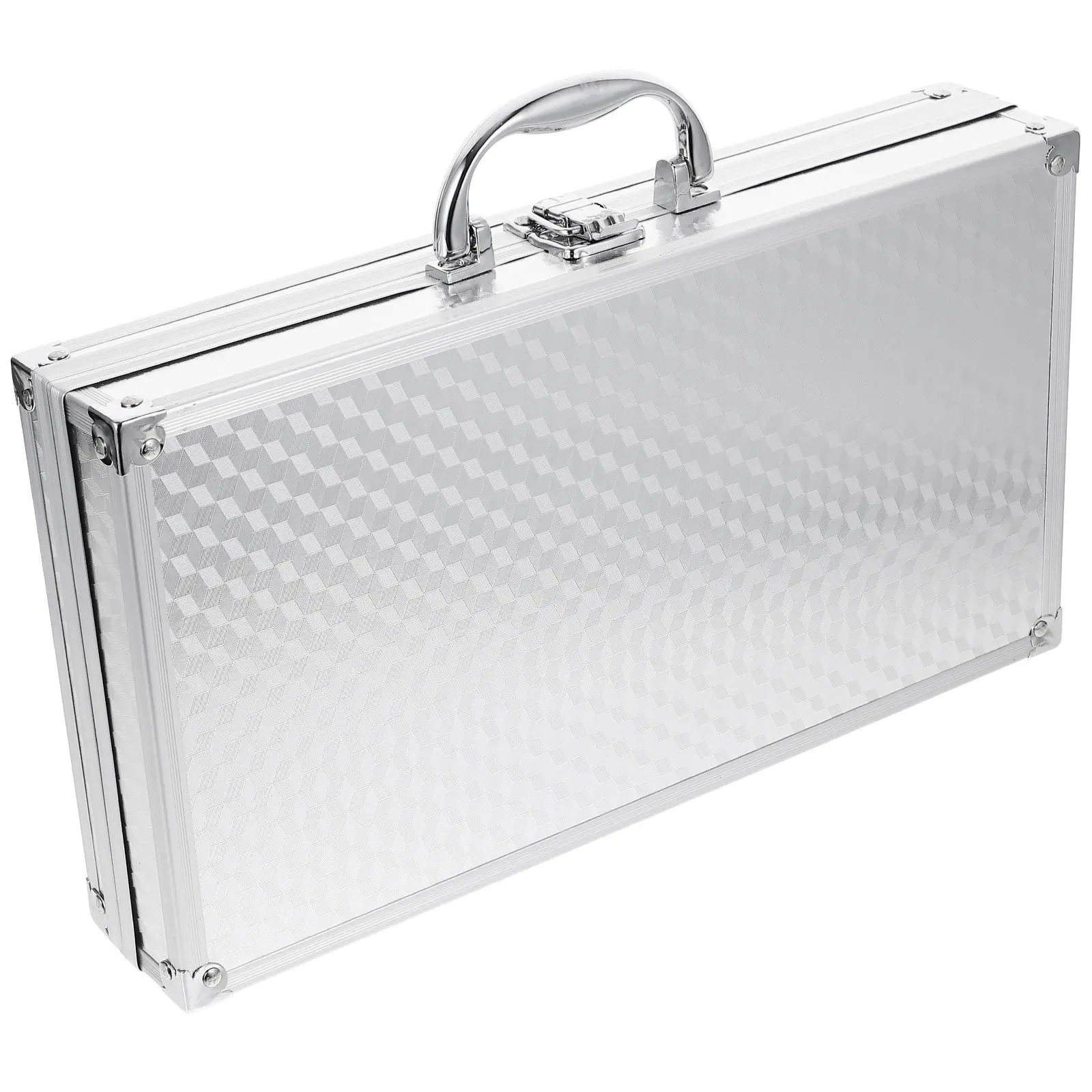 

Aluminum Toolbox 11x18x5.8cm Lightweight Portable Sturdy Aluminum Alloy Briefcase for Men Metal Case Storage Solution