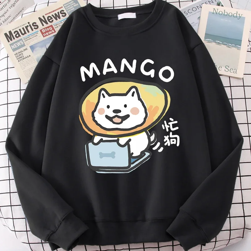 

I'M Really Busy Fun Dog Cute Print Cartoons Clothes Men Women Casual Loose Sportswear Autumn Warm Comfortable Streetwear