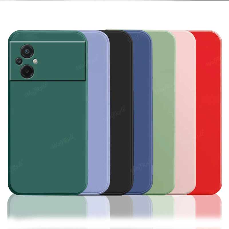 For Cover Xiaomi Poco M5 Case For Poco M5 M 5 Capas Original Liquid Silicone Shockproof Bumper TPU Soft Case For Poco M5 Fundas