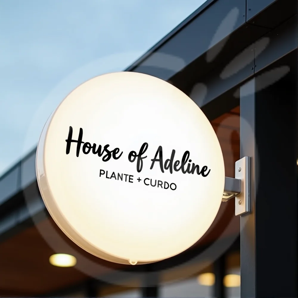 Custom LED Light Box Outdoor Business Sign Waterproof Acrylic Double Sided Storefront Wall Mounted Signage