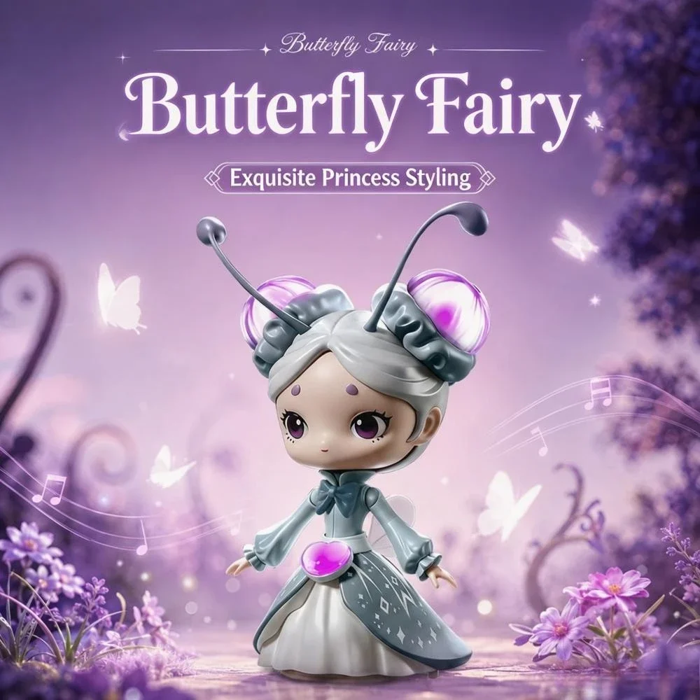 Electric Magic Dance Butterfly Toy Automatic Crawl Obstacle Avoidance Rotating Toy Glowing Light With Music Fun Play Gift