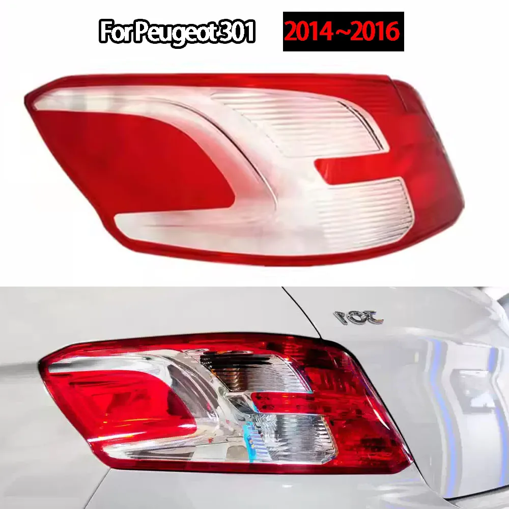 

For Peugeot 301 2014 2015 2016 Auto Car Front Headlight Glass Headlamp Transparent Lampshade Lamp Shell Lens Cover