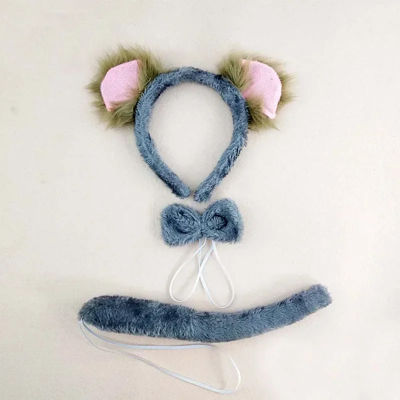 Bandeau de sauna d'oreille de koala de dessin animé en peluche pour adultes et enfants, bandeau, costume de cosplay, vêtements de sauna d'Halloween, cadeau de Noël, fête d'anniversaire