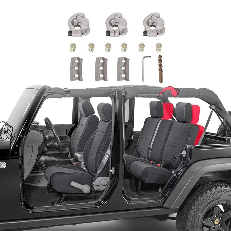 For Jeep Wrangler JK 2007-2017 Rear Seat Recline Kit With Bolts And Washers Seat Adjustment Tool