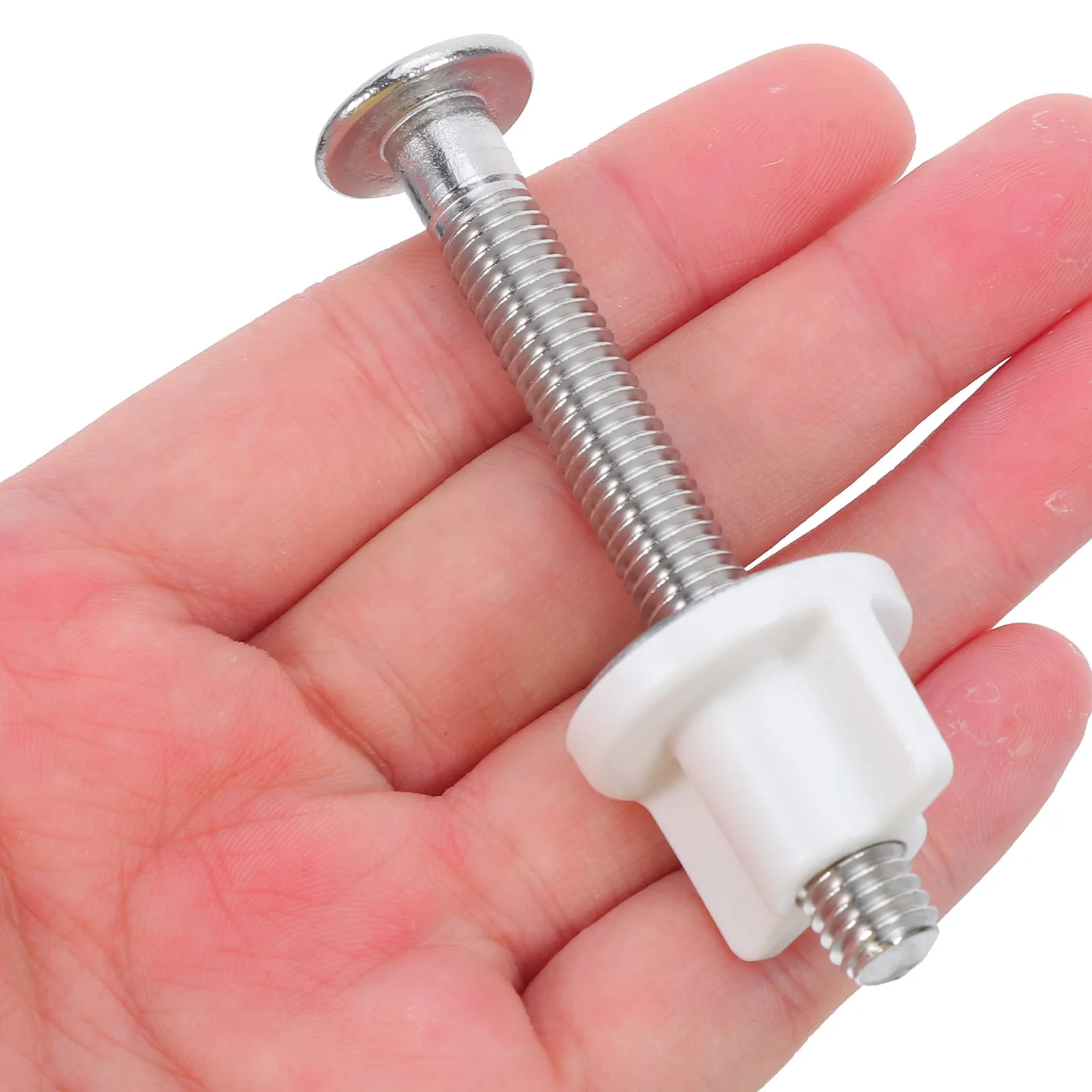 

2Pcs Toilet Seat Bolts Plastic Replacement Kit Universal Fixing Screws Non-Slip Toilet Cover Lid Hardware Accessories