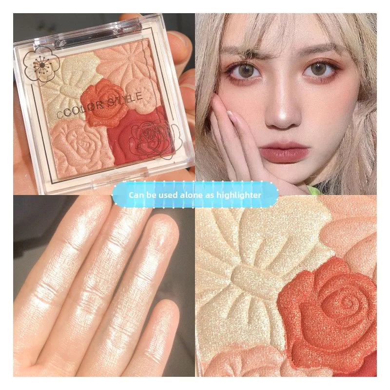

Blush Palette Dried Rose Tone Natural Finish for All Skin Tones