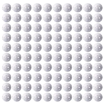 100 Stuks 42Mm Praktijk Golfballen Plastic Golf Training Ballen Voor Driving Range, Swing Training, indoor Simulators, Outdoor