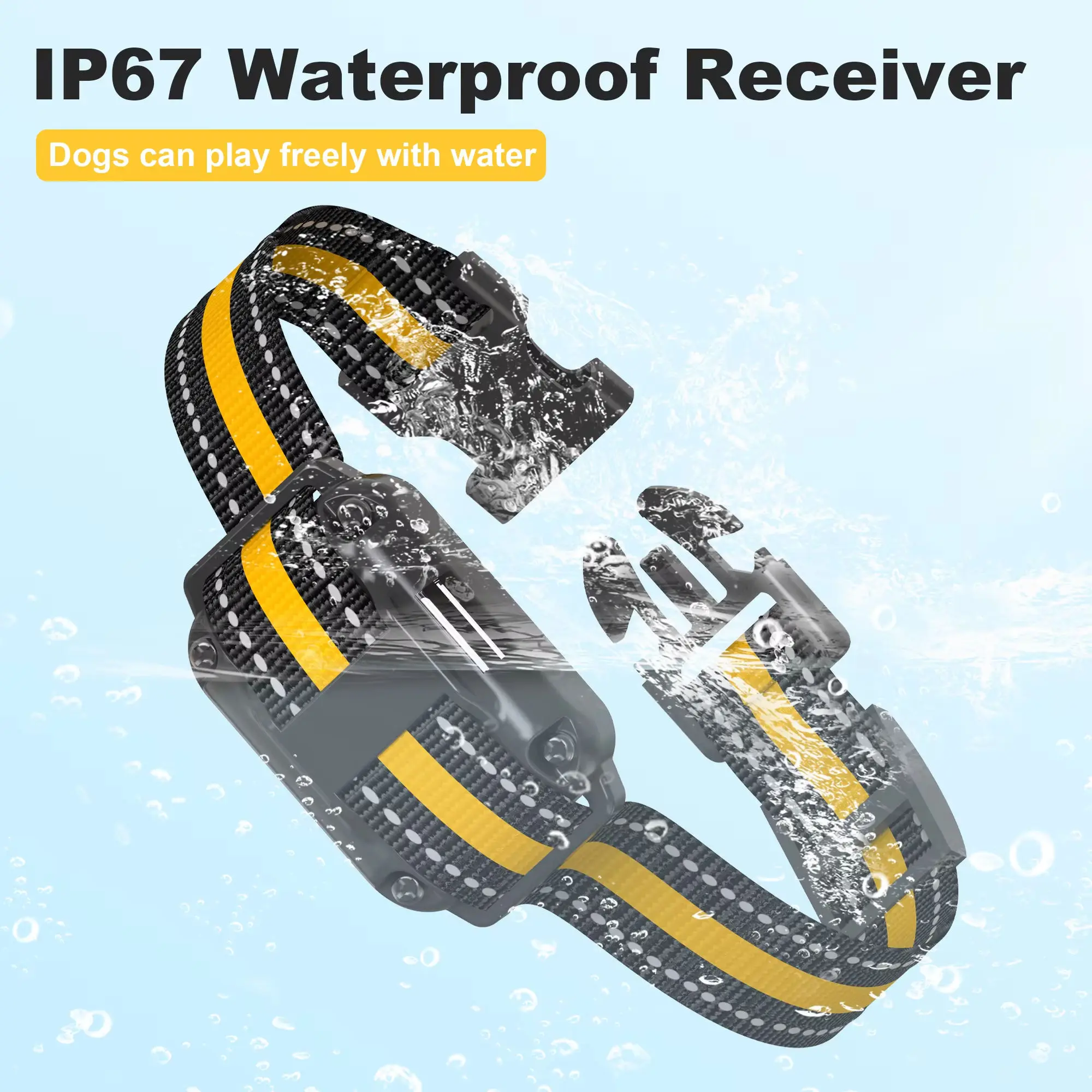 Профессиональный шоковый ошейник для собак с пультом дистанционного управления для 2 собак, водонепроницаемый ошейник для тренировок по диапазону 2600 футов со светодиодом, звуковым сигналом и вибрацией