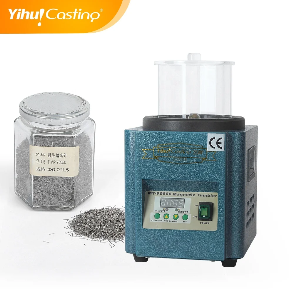 Magnetic Tumbler Gold Jewelry Polishing Machine Smooth Surface Polisher for Cnc Parts