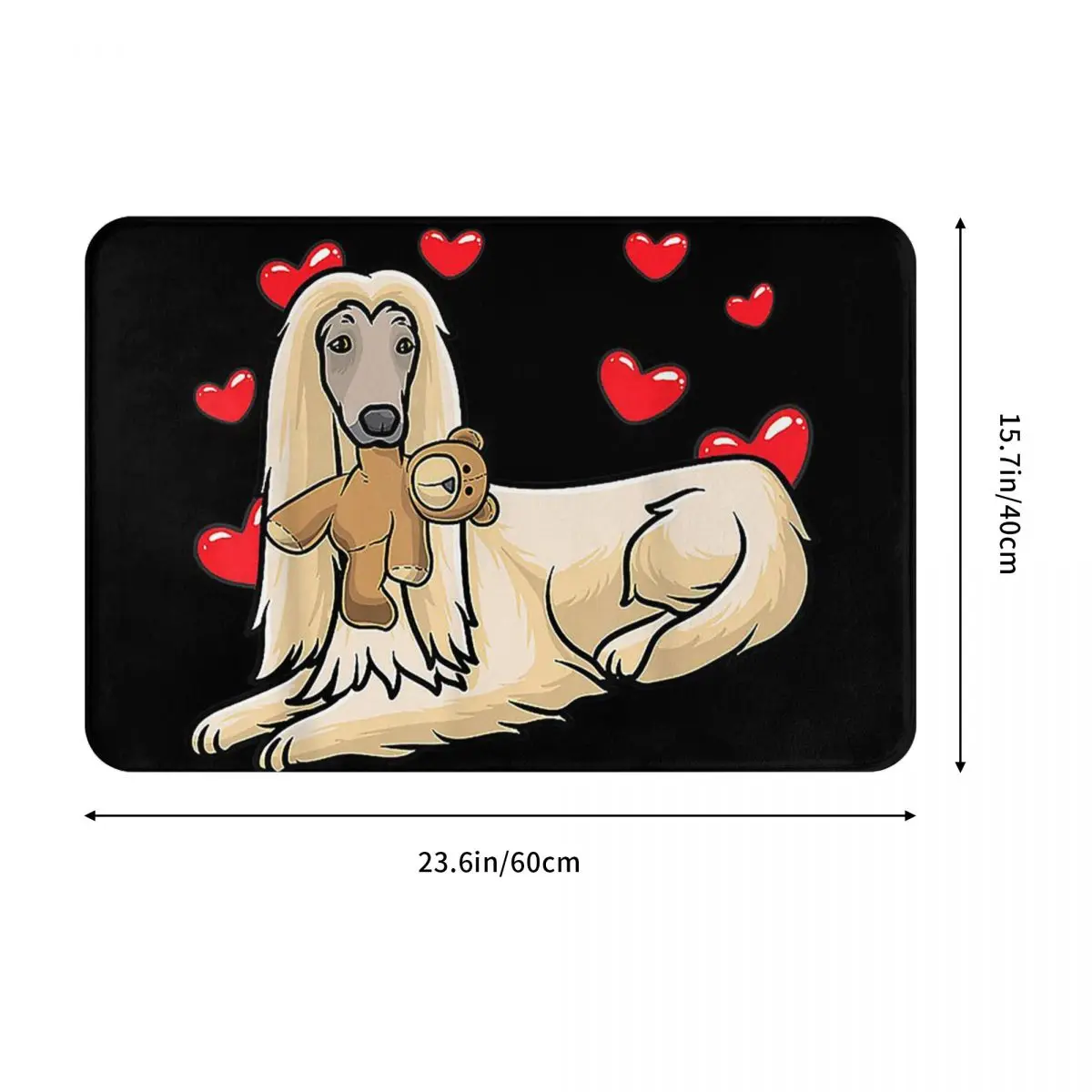 Afghan Hound Lover Non-slip Doormat Floor Mat Antiwear Carpet Rug for Kitchen Entrance Home Bathroom Living room Footpad Mats