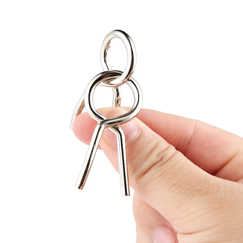

25Pcs Brain Puzzle Ring Metal Intelligence Teaser Game for Kids Adults Creative Fun Gift Brain Teaser