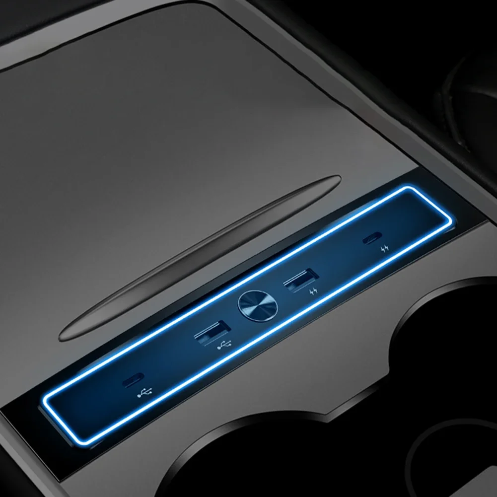 

Car Center Console Armrest Box Model 3 Model Y Charger Car Charging Station Stable Charging Wear-resistant High Universality