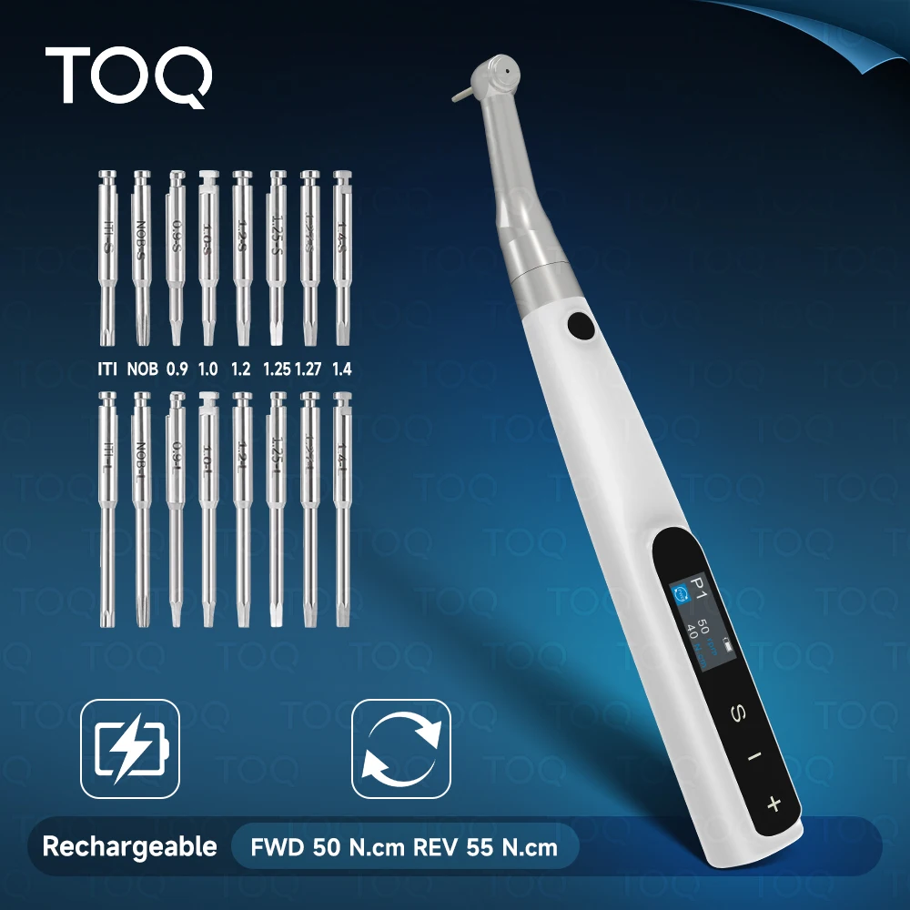 

Dental Electric Wireless Torque Driver Implant Torque Wrench with 16pcs Screwdrivers Kit Implant Motor Dentistry Tools