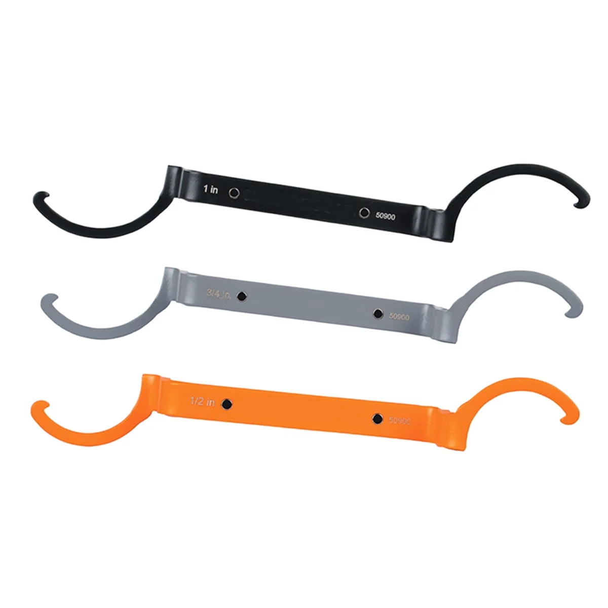 3-Piece Conduit Lockout Wrench Set, Tighten and Loosen Locknuts in Tight Spaces, 1/2, 3/4 and 1-Inch, Offset Bends 50900