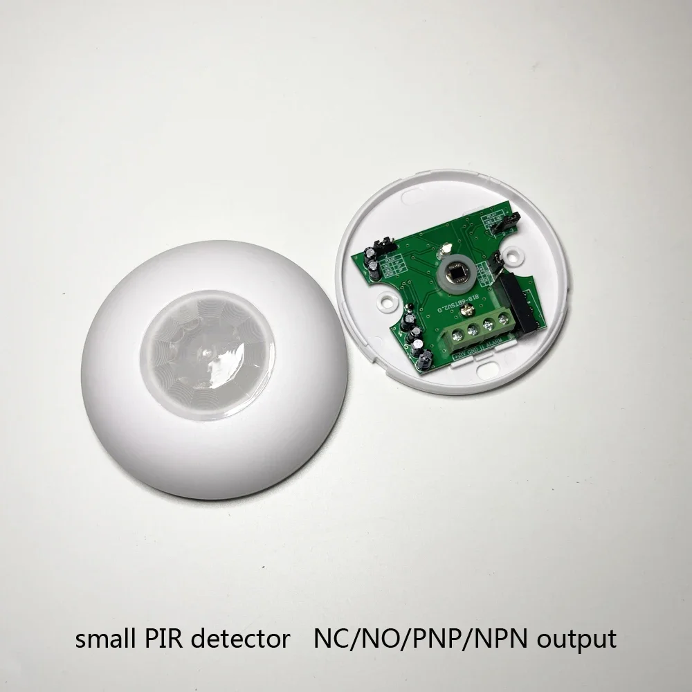 1Pcs Indoor 360° Ceiling PIR Motion Detector Movement Alarm Infrared Sensor Light Switch NC/NO Relay Output PNP/NPN Optional