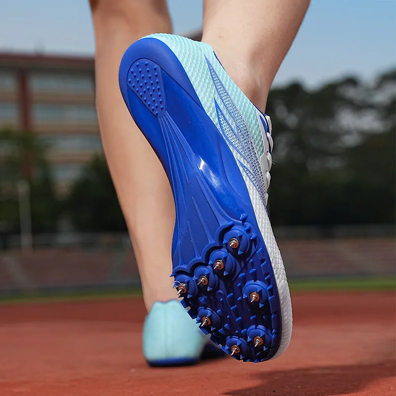 Chaussures d'athlétisme courtes pour hommes, baskets de course, de sport, d'entraînement, d'athlétisme, avec pointes, tailles 35 à 45, nouvelle collection