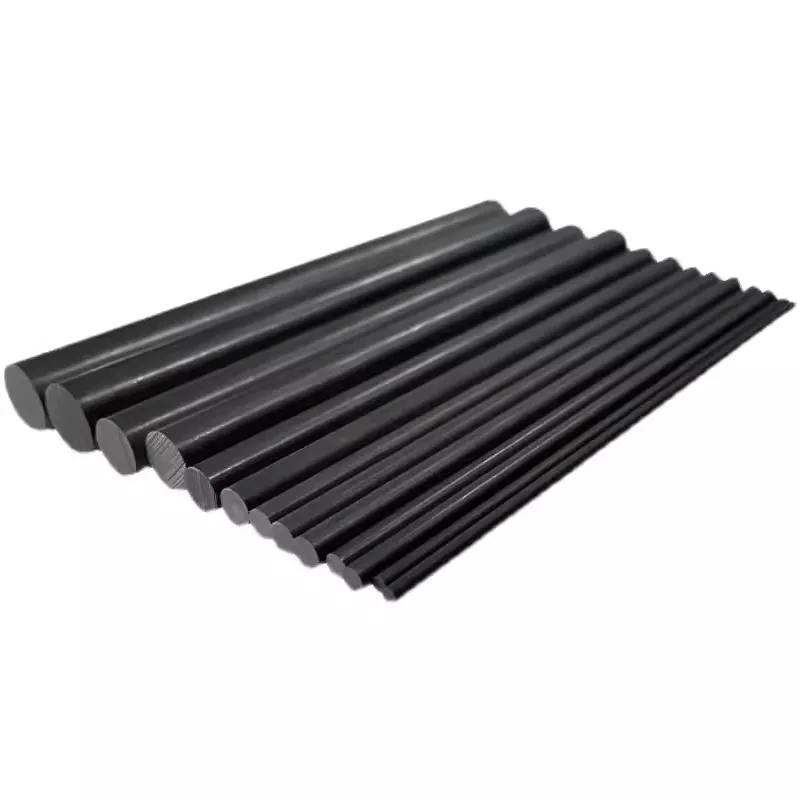 10pcs Black Carbon Rod Graphite Electrode Cylinder Rods Bars 100mm For Industry High Temperature Conductive Carbon Rods