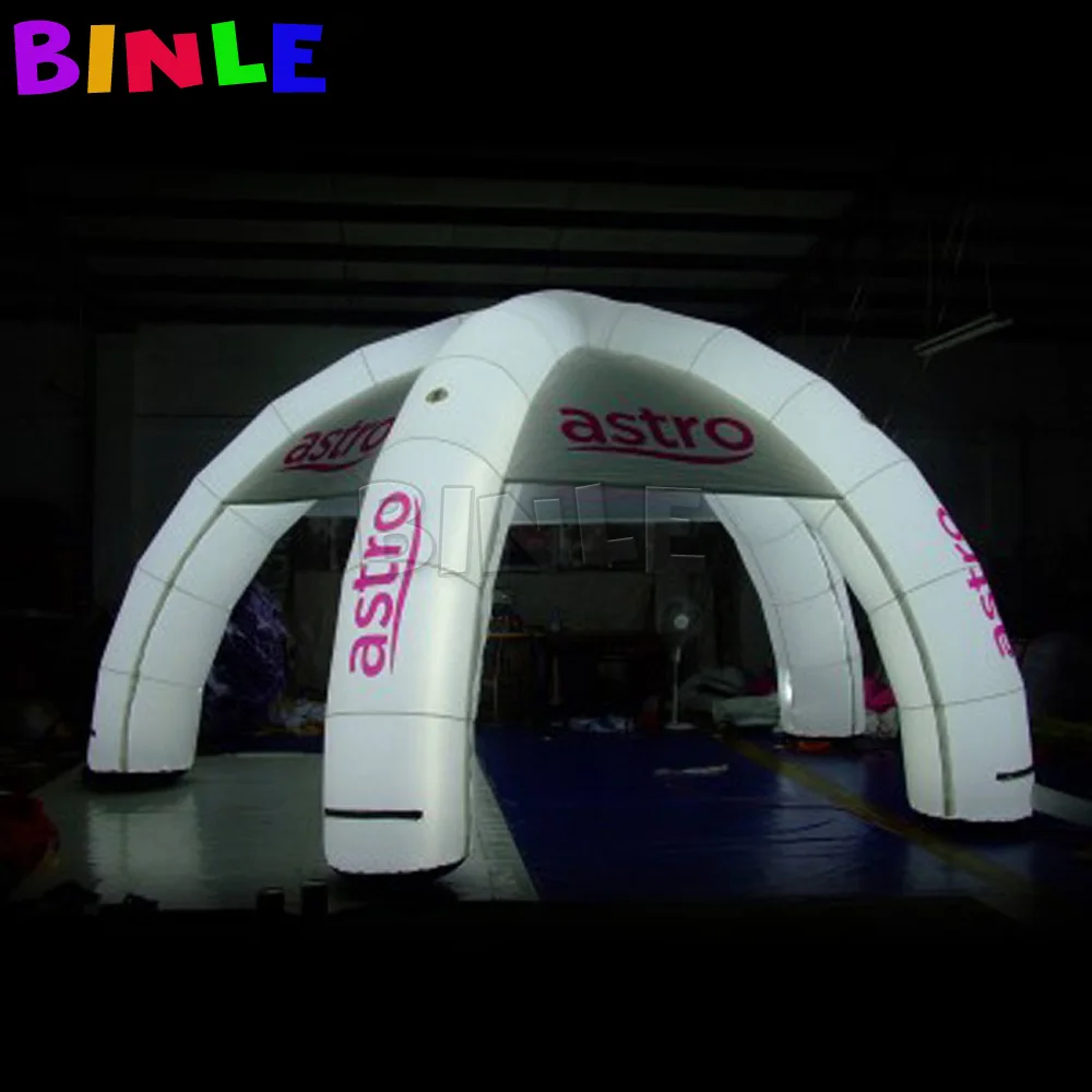 Customized 6m Spider Advertising Inflatable Tent With LED Lights For Car Exhibition New Commercial Inflatable Dome Tent For Sale