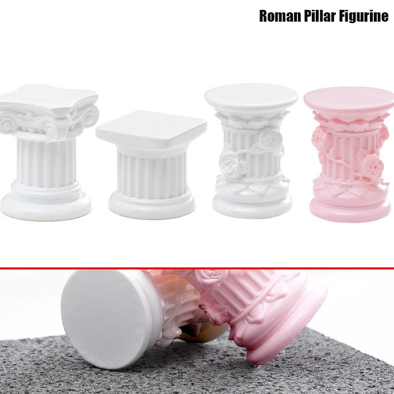 1PC Römische Säule Griechische Säule Statue Sockel Kerzenhalter Stehen Figur Skulptur Indoor Hause Esszimmer Garten Landschaft Dekor