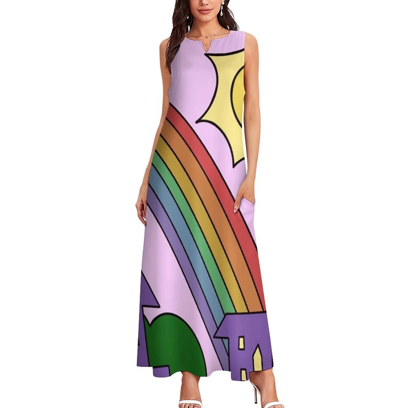 Miss Frizzle Makes a Rainbow Magic School Bus Long Dress evening dress ladies women's summer jumpsuit summer dress women 2025