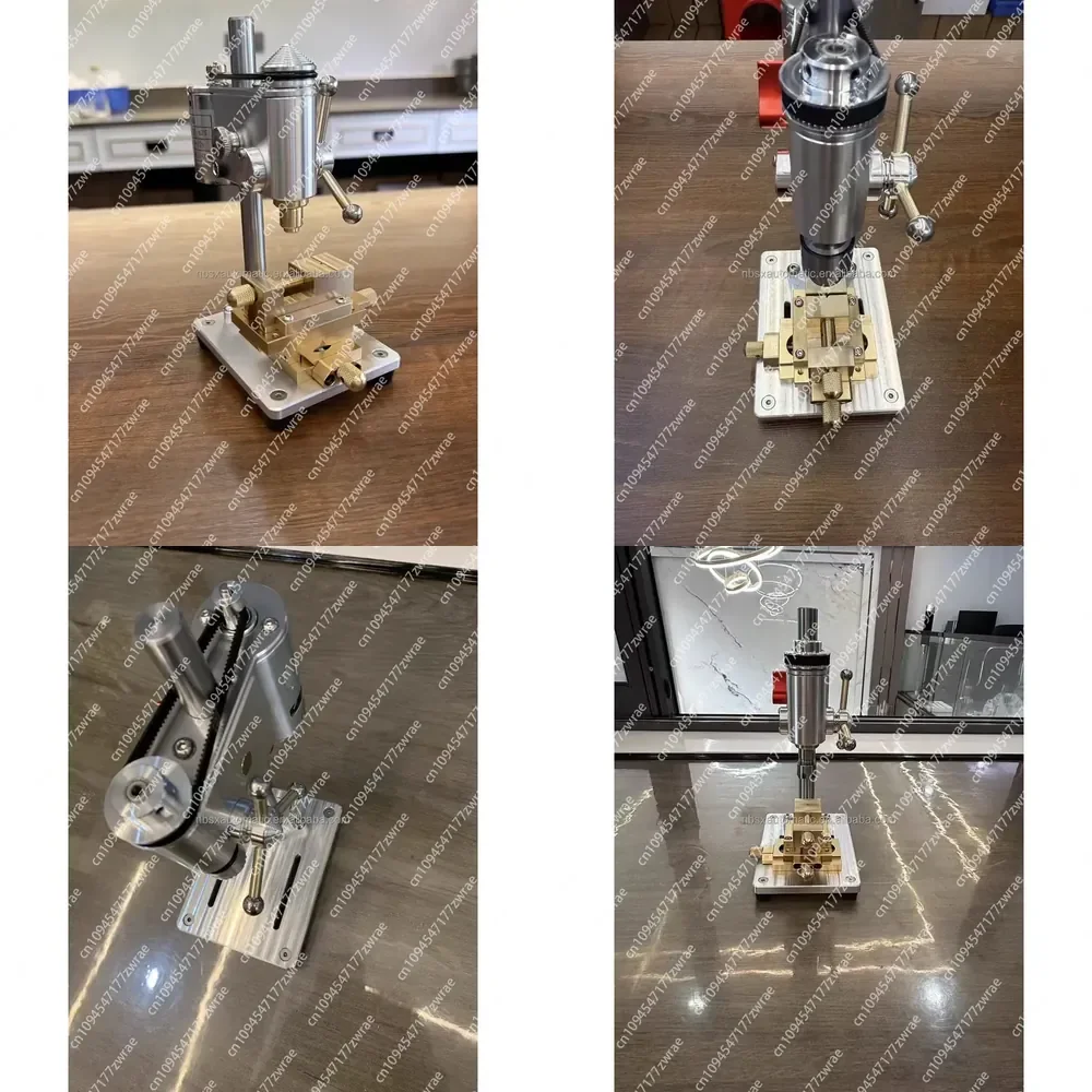 DIY Industrial Bench Drill Drilling Machine Bearing Precision Micro Drilling 220V Motor 0.3-4mm Max Drilling Dia