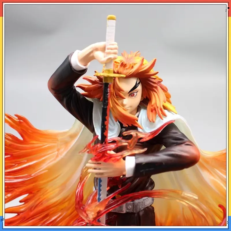

30cm Demon Slayer Anime Figure Rengoku Kyoujurou Figurine Flame Hashira Model PVC Statue Desktop Collection Birthday Toys Gifts