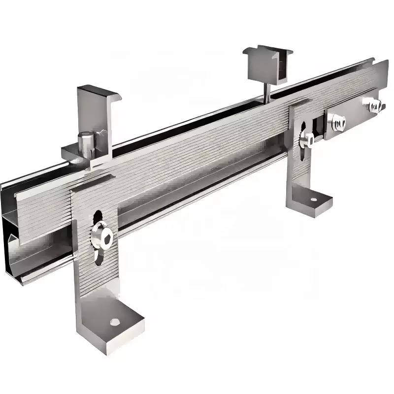Standard Aluminum PV Mount Rail, versatile solar accessory, matching multiple panels for home rooftop photovoltaic rack fixed in