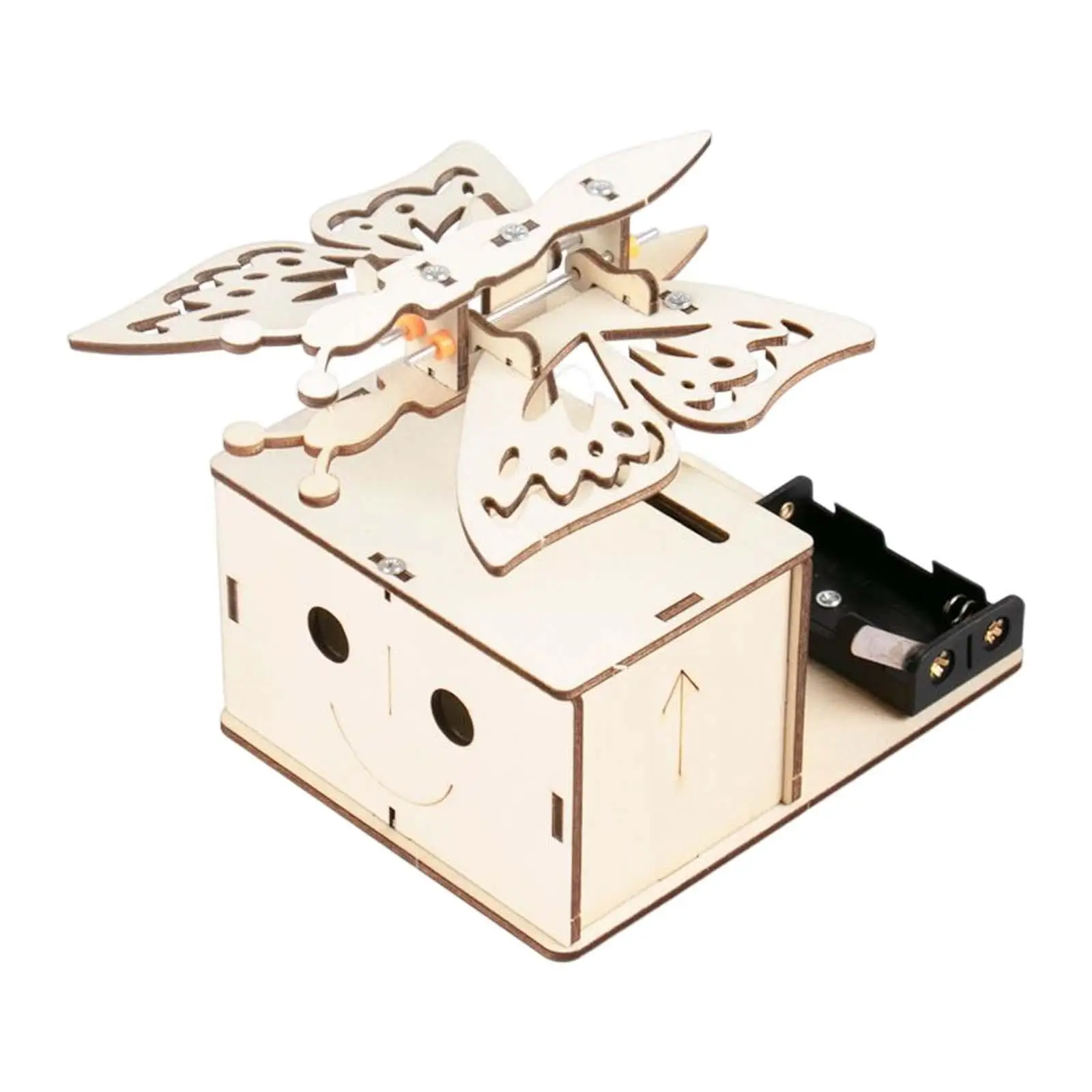 Scientific Experiment Hand Generator Educational Building Toy Puzzles Board for Kids , Wood Color, 12.7cmx9.7cmx12.3cm