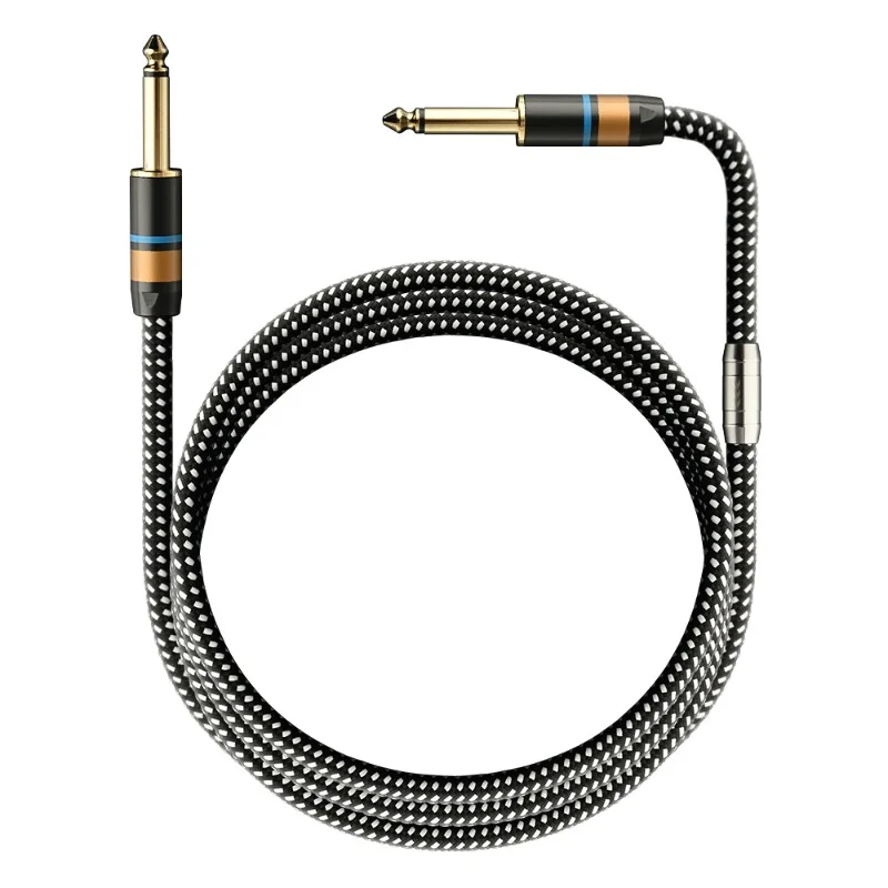 

6.35mm to 6.35mm Audio Line OFC Copper 6.5mm Jack Aux Cable for Stereo Guitar Mixer Amplifier Speaker Wire