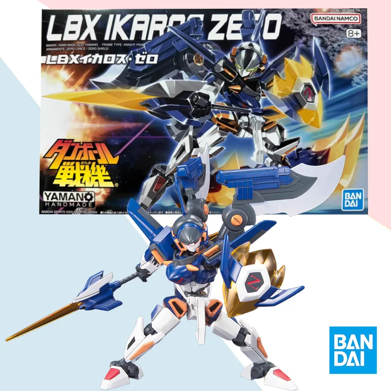 

Bandai original LBX series Cardboard War Desk W LBX IKAROS ZERO anime action figure assembly model ornaments collection toy gift