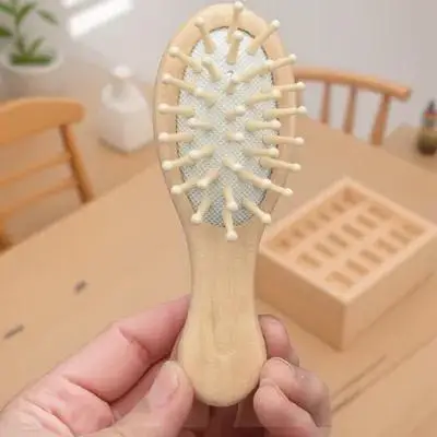 

Деревянная массажная расческа, щетка для волос, снятие стресса, распутывающий массажер для кожи головы, портативные бамбуковые дорожные расчески