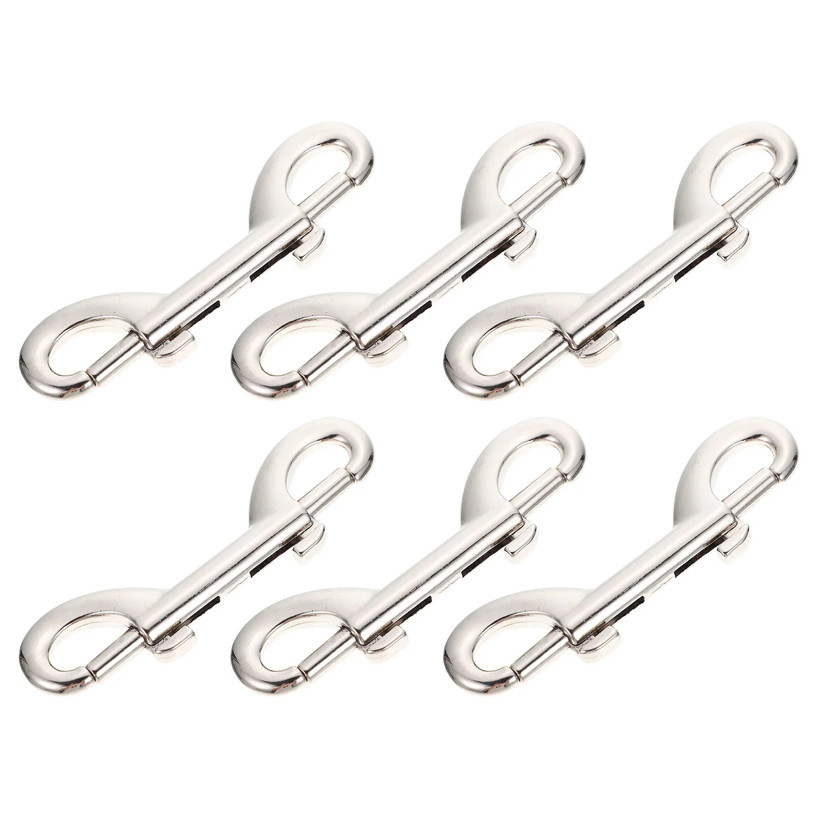 

6 Pcs Pet Leash Hooks Zinc Alloy Snap Buckles 88mm Anti Rust Lightweight for Dog Collars Handbags Luggage Straps Backpacks