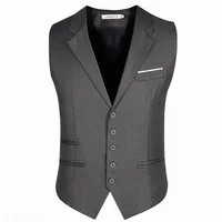 Chalecos de vestir para hombre, traje ajustado para hombre, chaleco para hombre, chaleco informal sin mangas para hombre, chaqueta Formal de negocios de talla grande M-6XL