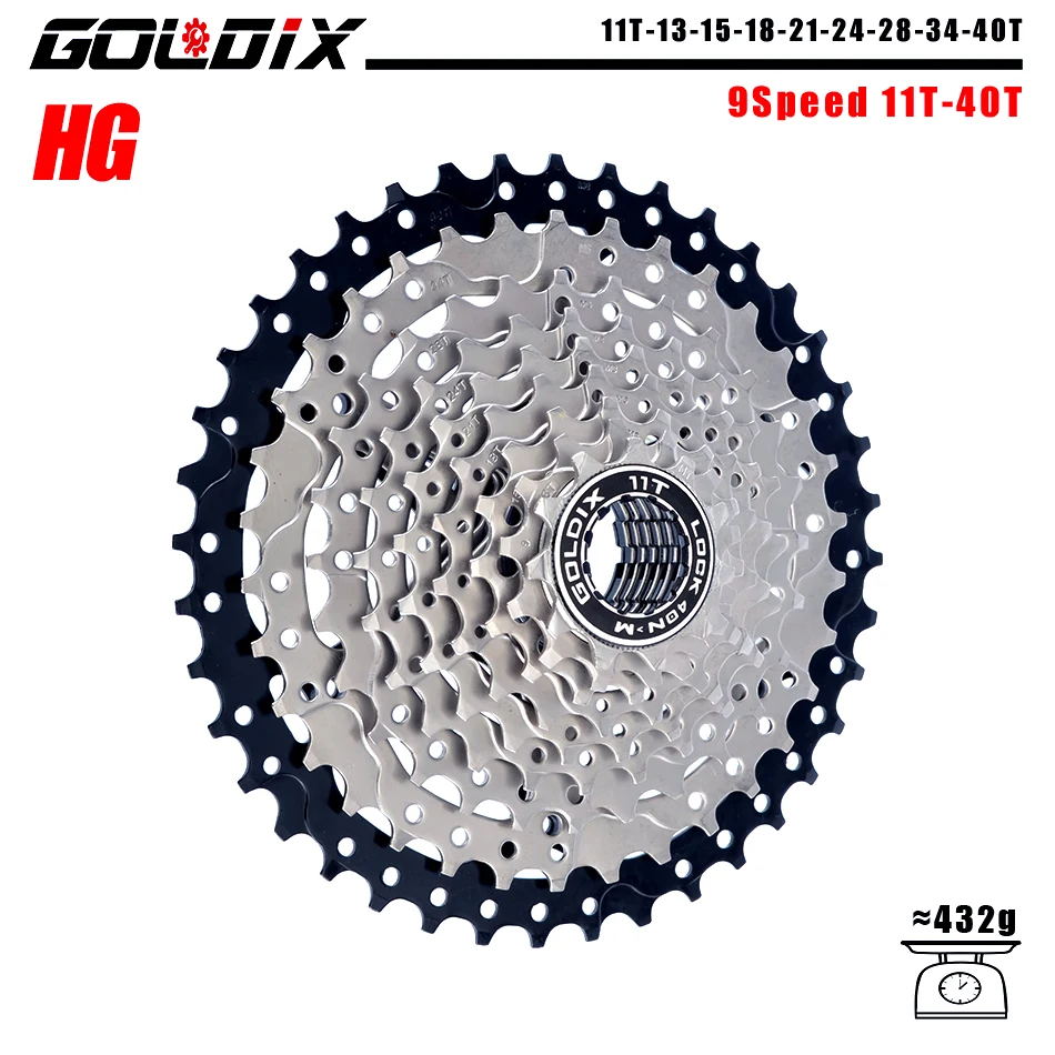 GOLDIX MTB-Kassette 8/9/10/11/12 Geschwindigkeit 36/40/42/46/50/52t K7 Kassette 8V 9V 10V 11V 12V Aluminium legierung für Shimano HG