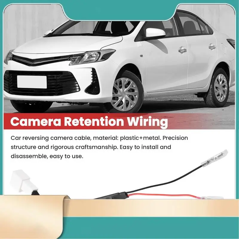 Toyota-N31R에 맞는 4 핀 자동차 역방향 카메라 고정 배선 하네스 케이블 플러그 어댑터 커넥터