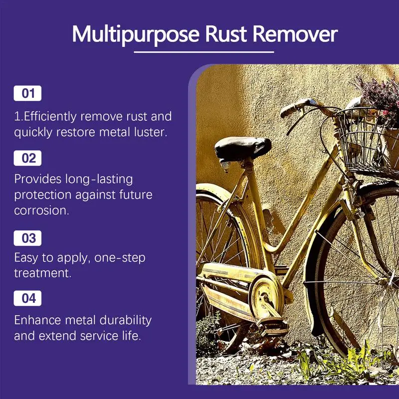 Rust Remover Spray Rust Out Instant Remover Spray Iron Powder Remover For Rust Stains On Tools And Metals For Cleaning And