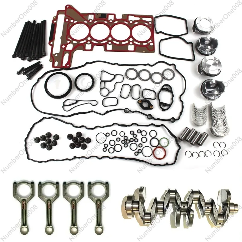 

N20 Engine Piston Overhaul Rebuild kit CR 10:1 Crankshaft Con Rods Set for BMW 125i 320i 328i X1 X3 Z4 F30 F10 F25 E89 N20B20A