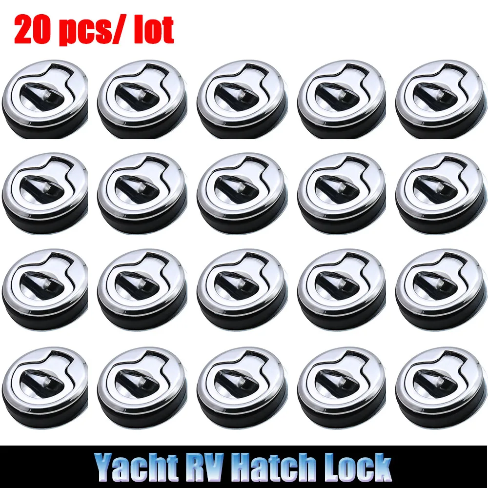 316 Stainless-Steel Marine Hatch Locking Locker Deck Hatches Cover Handle Flush Pull Hatch Slam Latch Boat Hardware Accessories