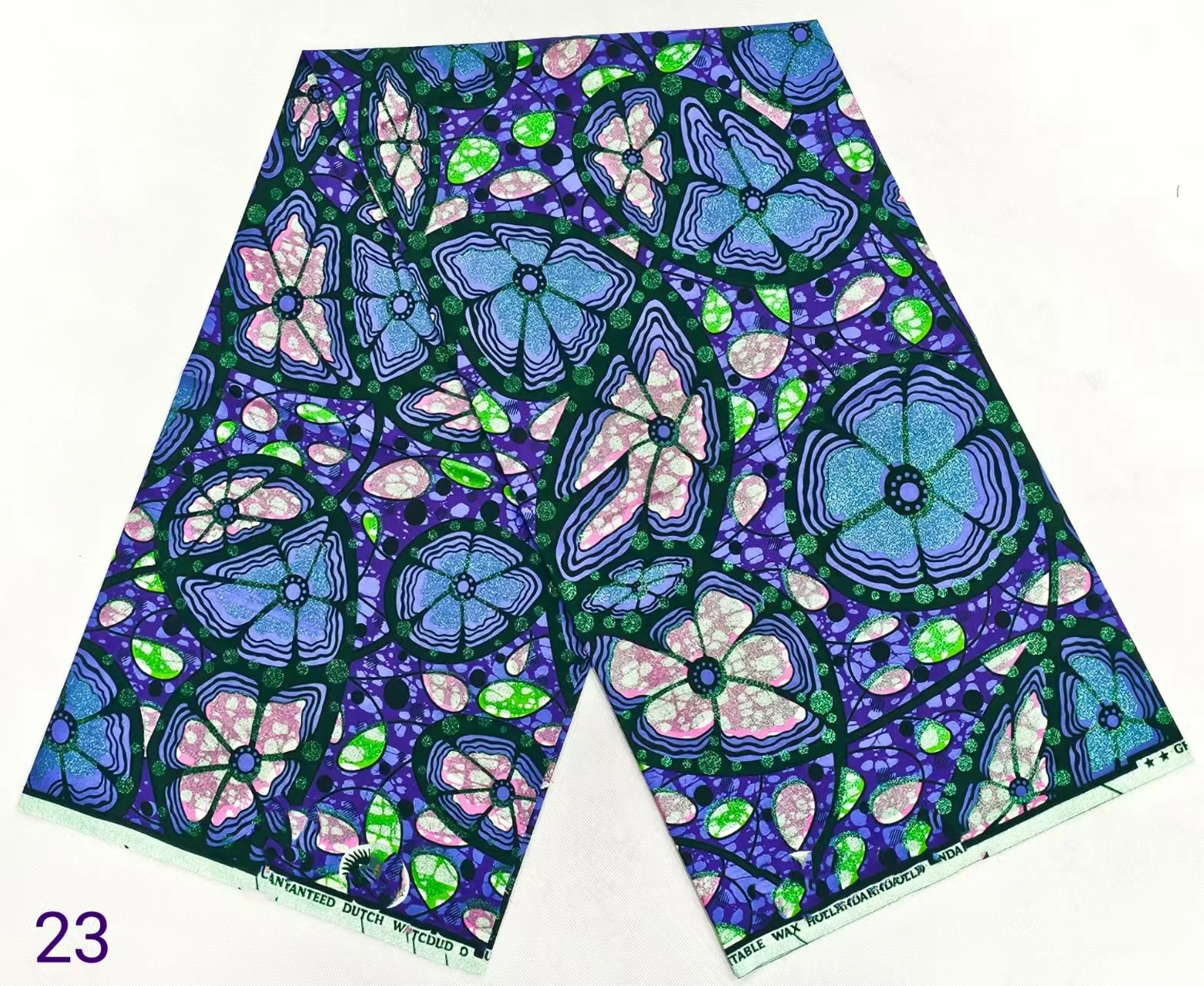 

Newest Grand Super African Glitter Glam Wax Fabric Good Cotton Ankara Wax Fabric Soft Real African Glitter Golden Fabric 6 yards