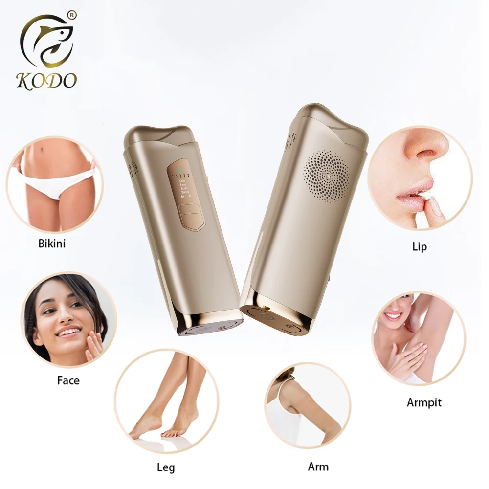 KODO 2023 nowy Laser do usuwania włosów z lodem dropshipping gorący depilator laserowy trwały bezbolesny fotoepilator IPL 999999 błysków