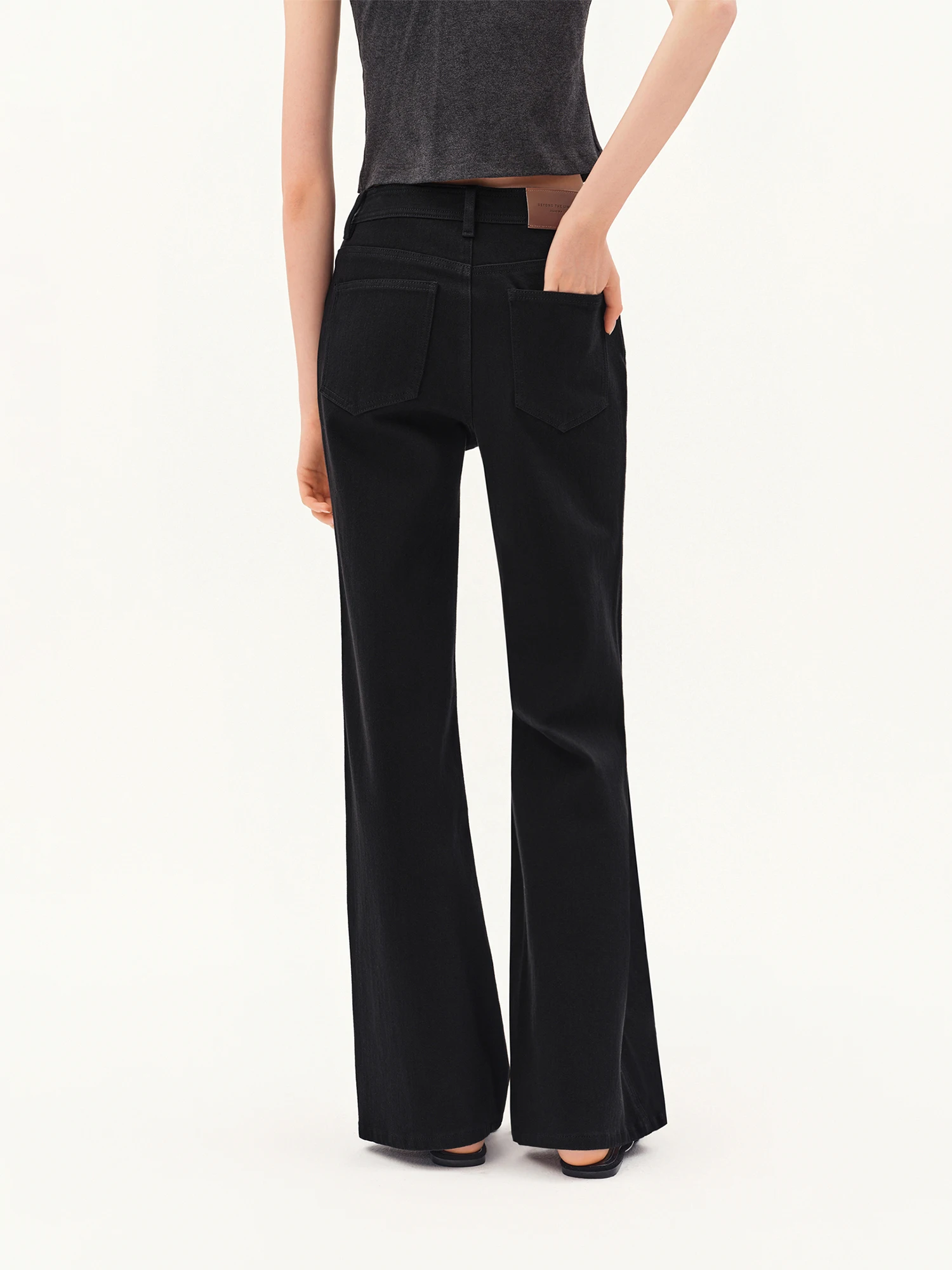ZIQIAO 2026 Fall Women's High Waist Four-Way Stretch Flattering Bootcut Jeans - Chic Versatile Casual Pants for Daily Wear