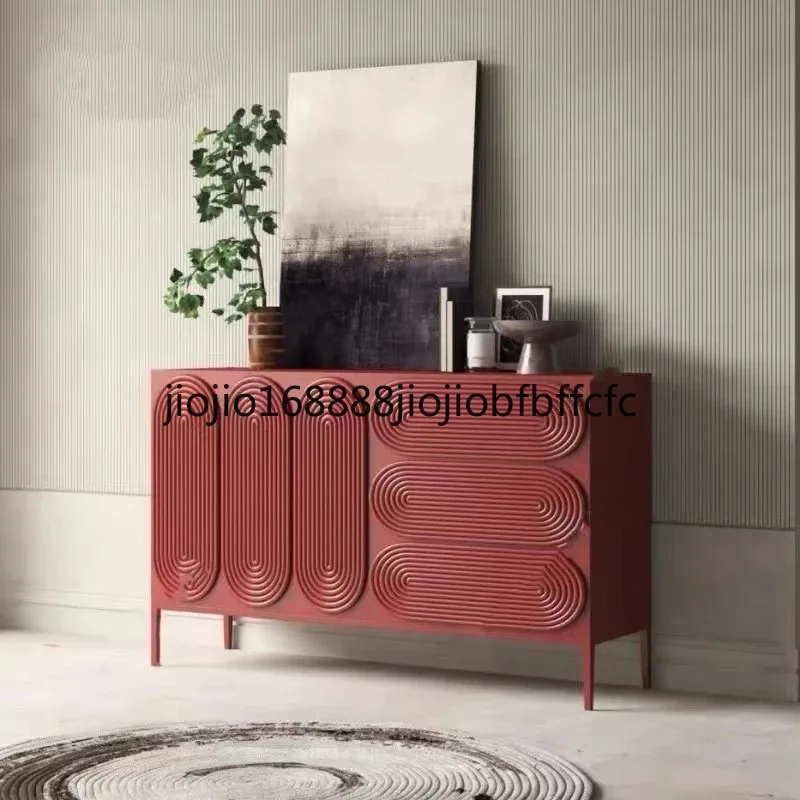 Suitable for French tea cabinet entrance cabinet designer small apartment side cabinet