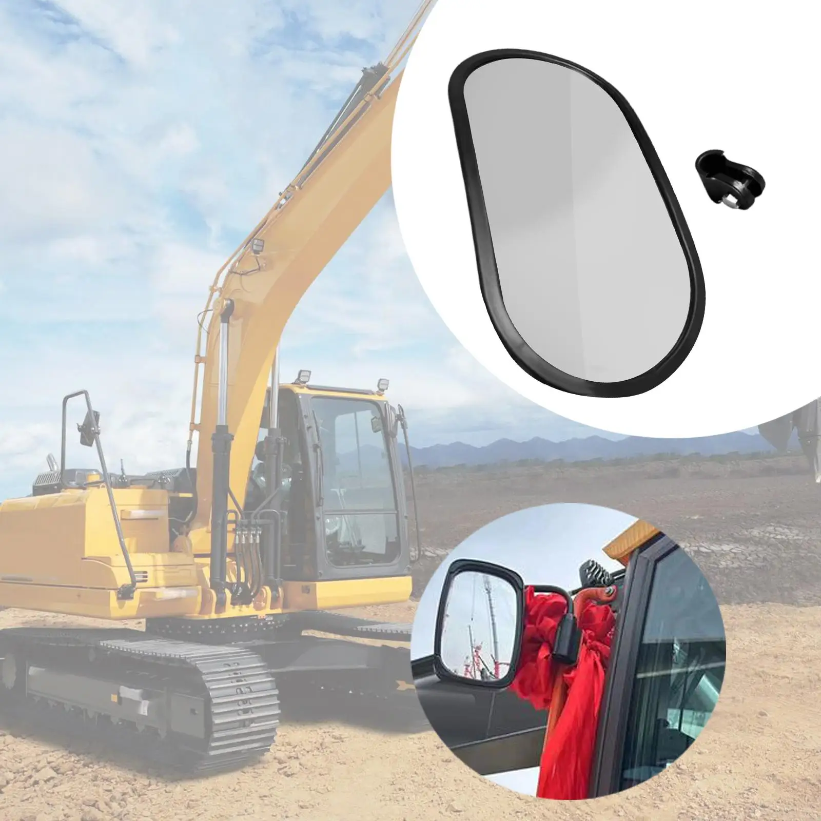 Tractor Mirror Spare Parts Easy Installation Component Tractor Side Mirror