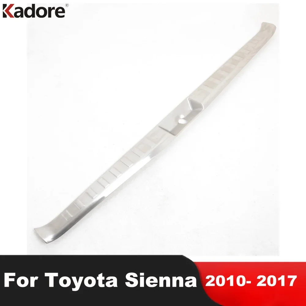 

Rear Trunk Bumper Cover Trim For Toyota Sienna 2010-2014 2015 2016 2017 Steel Car Accessories Tailgate Door Sill Plate Guard