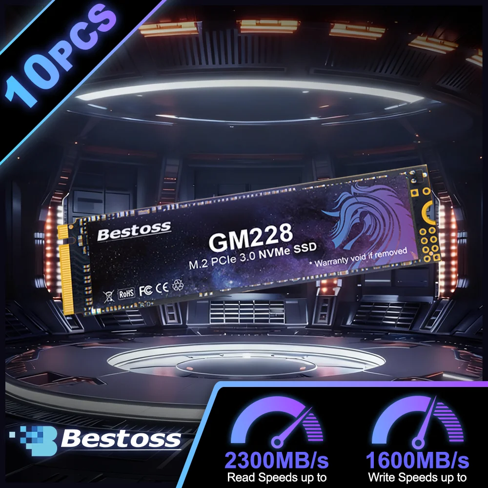 Bestoss Internes M2 Nvme Solid State Drive 128 GB 256 GB 512 GB Festplatte SSD-Laufwerk für Desktop/Laptop