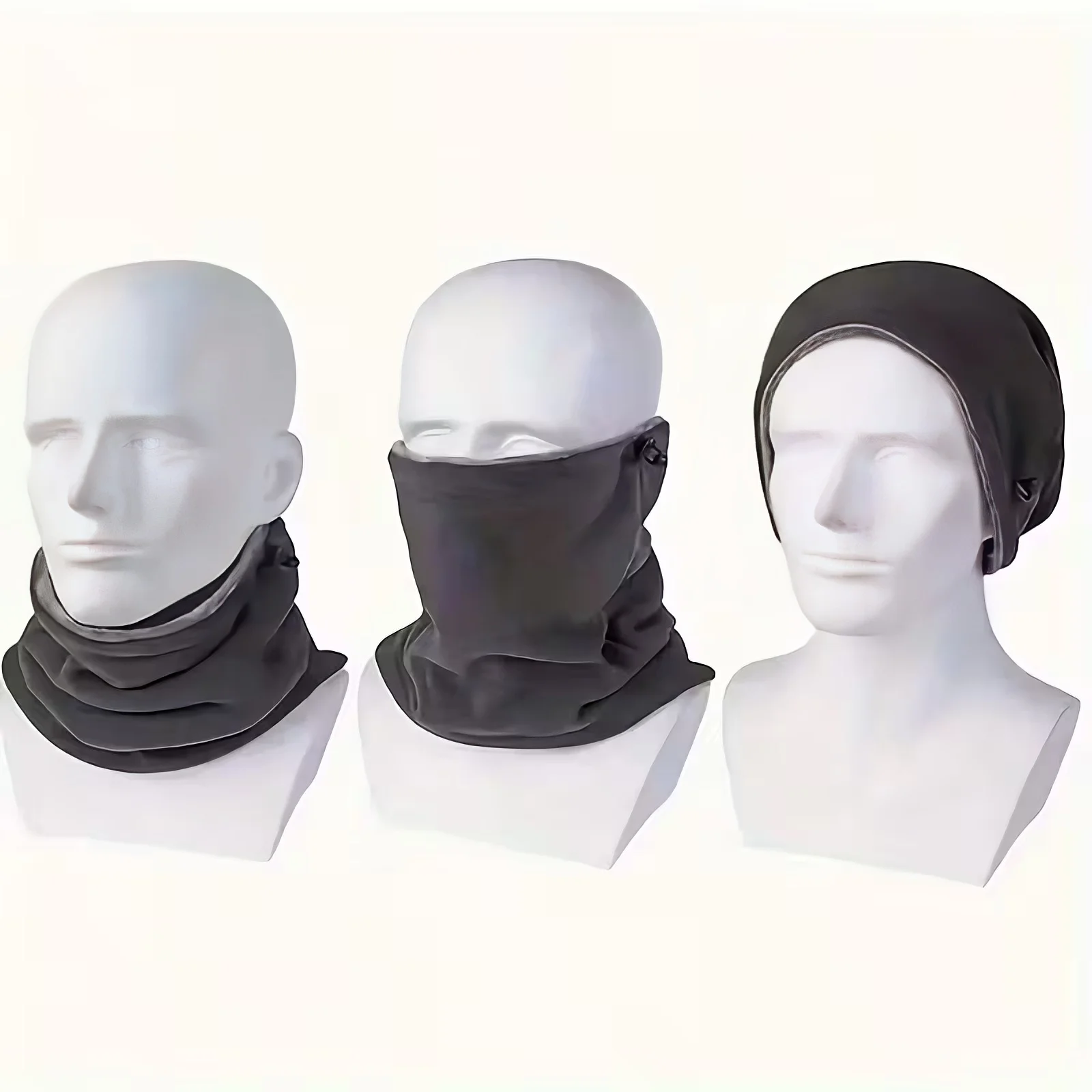 Winter MotorcycleWarm Mask Men Women Fleece Neck Outdoor Warmer Windproof Scarf Camping Hiking Balaclava Cycling Face Mask