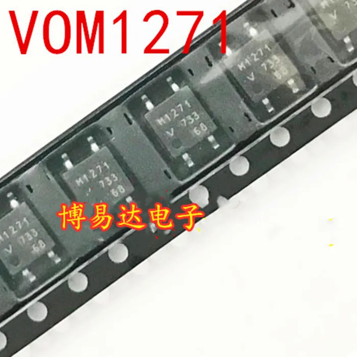 VOM1271T M1271T Optical Isolator - Transistor, Optoelectronic Output SOP-4 Chip