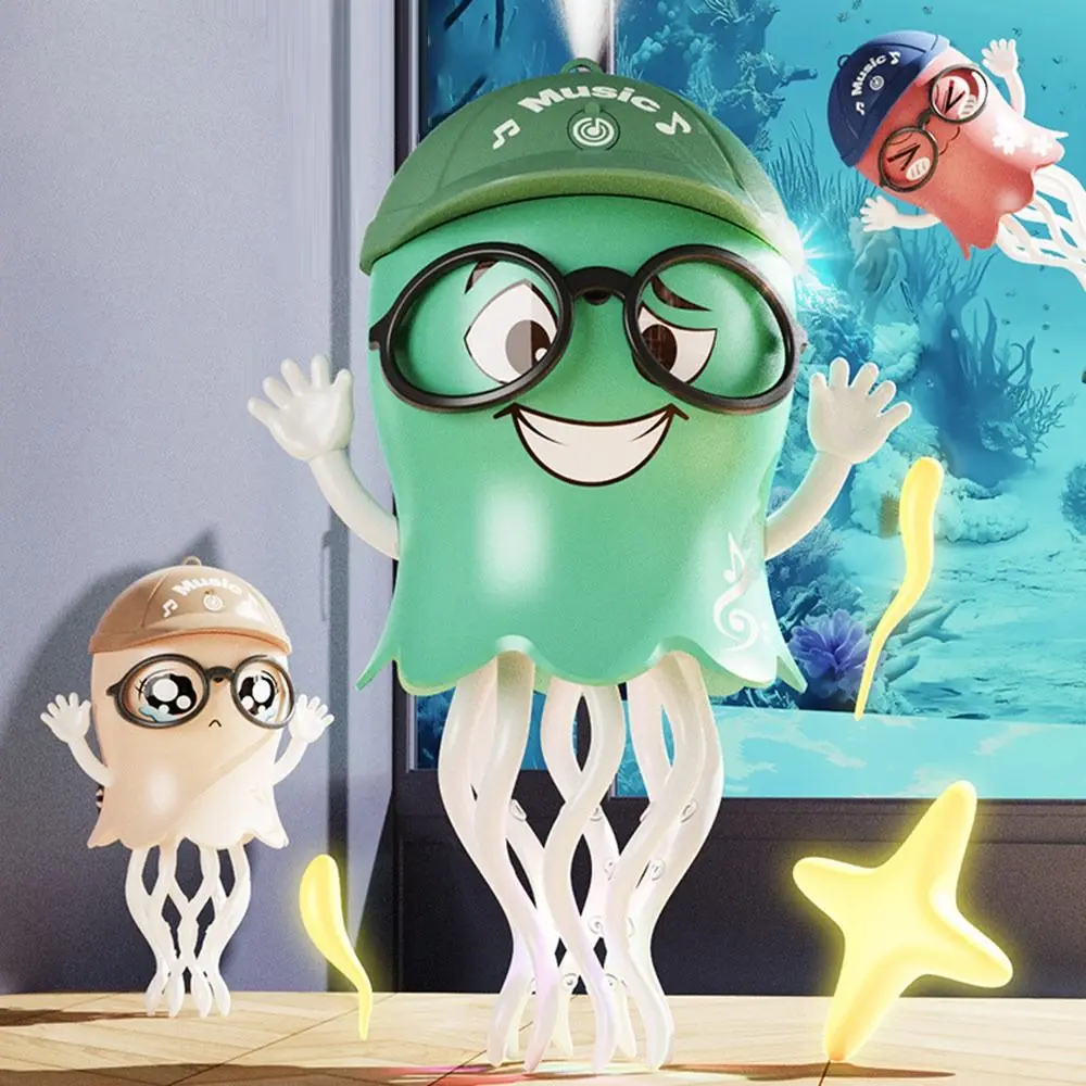 Zabawka LED - tańcząca ośmiornica, automatyczne unikanie przeszkód, raczkująca, tańcząca, zabawka LED, ośmioklauzowa, kręcąca się.