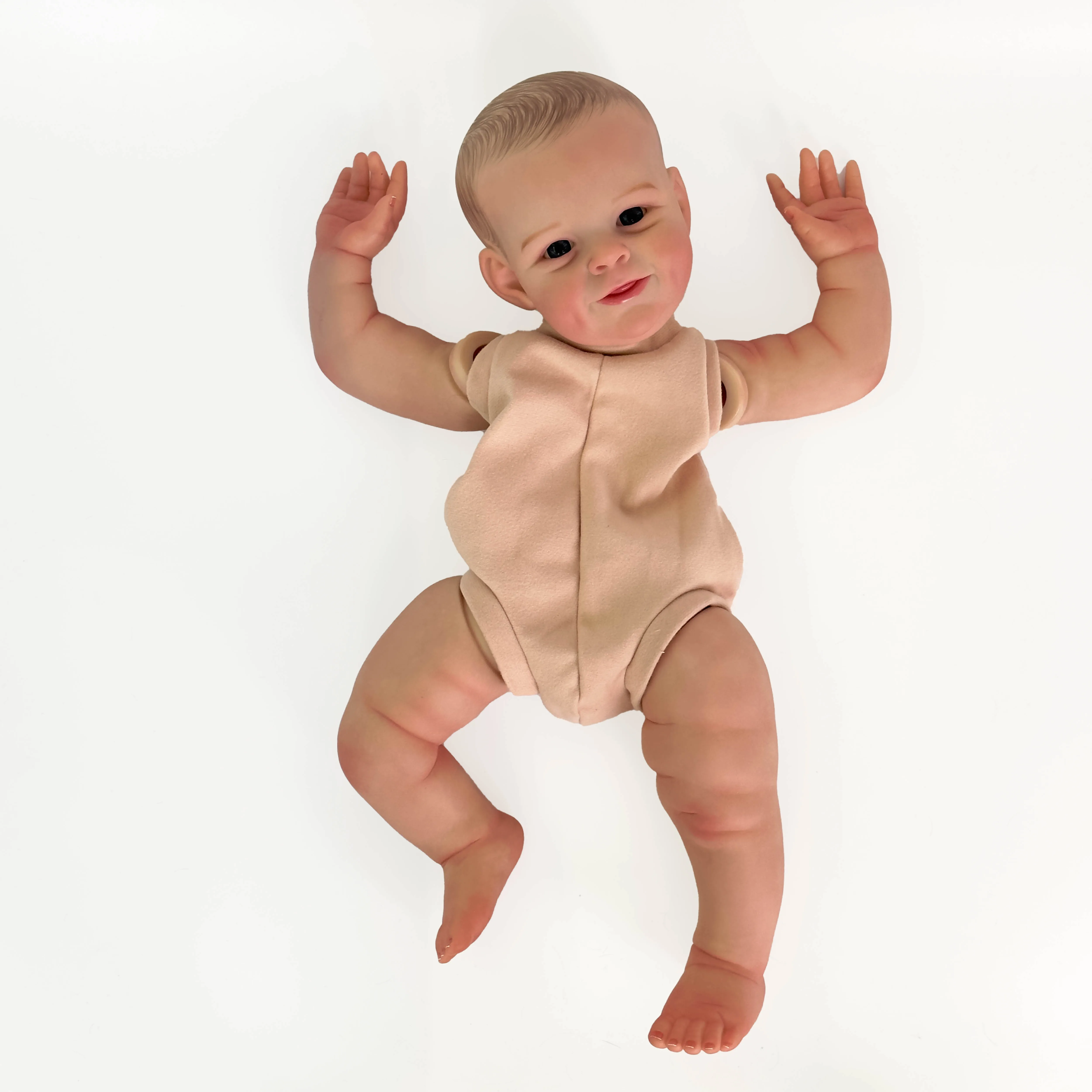 NPK 22inch Reborn Doll kit Shaya Popular Sweet Face painted Doll kit Lifelike Soft Touch Already Painted Unfinished Doll Parts