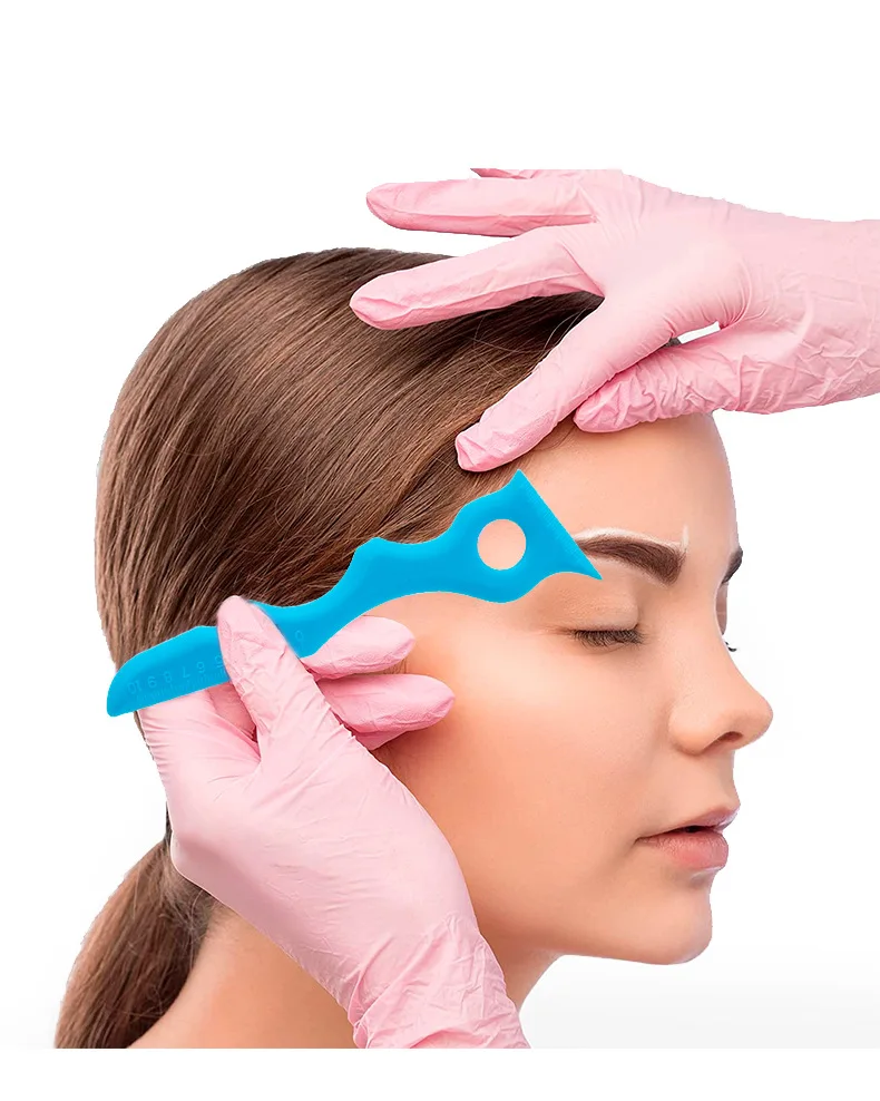 1PC Righello per eyeliner riutilizzabile Trucco per occhi multifunzionale Strumenti per eyeliner ausiliari Ciglia Rossetto Righelli di bellezza 3 colori